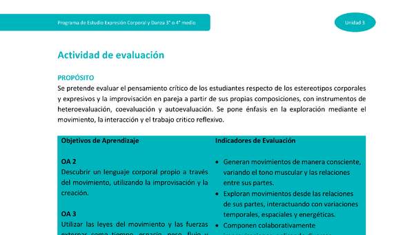 Actividad de Evaluación Unidad 3