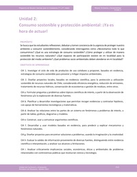 Unidad 2 - Consumo sostenible y protección ambiental: ¡Ya es hora de actuar!