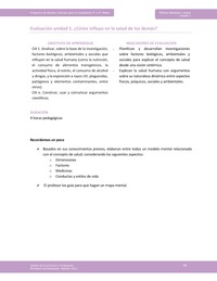 Actividad de evaluación: ¿Cómo influyo en la salud de los demás?