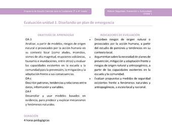 Actividad de evaluación: Diseñando un plan de emergencia