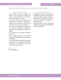 Actividad de evaluación: Divulgación e informe del proyecto tecnológico