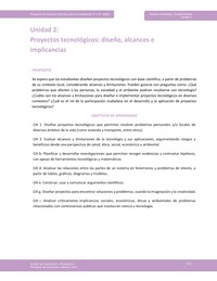 Unidad 2: Proyectos tecnológicos: diseño, alcances e implicancias