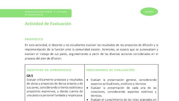 Actividad de evaluación sumativa