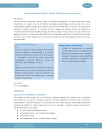 Actividad de evaluación: Museo Filosófico Contemporáneo