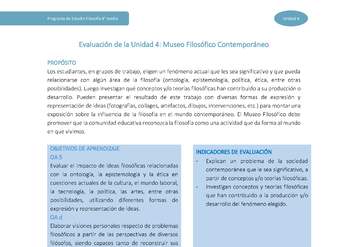 Actividad de evaluación: Museo Filosófico Contemporáneo