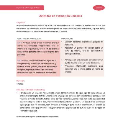 Actividad de evaluación: New trends evaluation