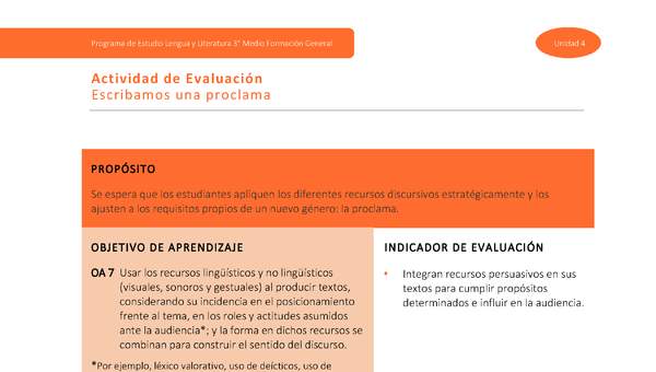 Actividad de evaluación