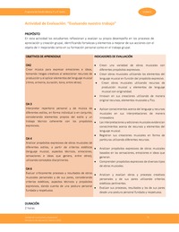 Actividad de evaluación: Evaluando nuestro trabajo