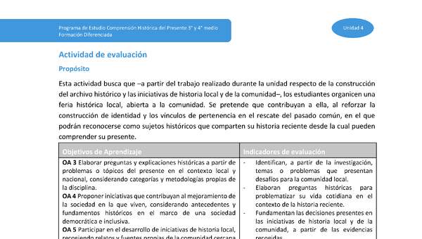 Actividad de evaluación Unidad 4