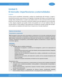 Unidad 2: El mercado: imperfecciones y externalidades