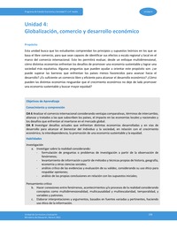 Unidad 4: Globalización, comercio y desarrollo económico