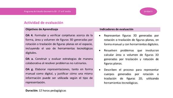 Actividad de evaluación Unidad 3