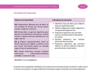 Actividad de evaluación Unidad 2