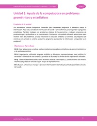 Unidad 3: Ayuda de la computadora en problemas geométricos y estadísticos