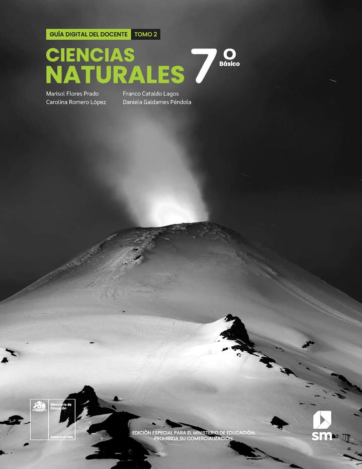 Ciencias Naturales 7º Básico, Portada Guía didáctica del docente Tomo 2