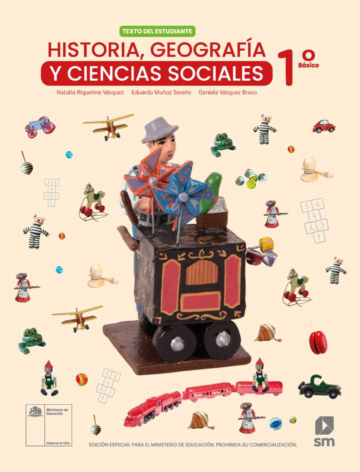 Historia, Geografía y Ciencias Sociales 1° básico, Texto del estudiante - Portada de Texto