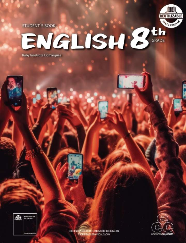 Inglés 8° Básico, Student's Book - Portada Texto