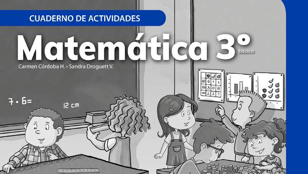 Matemática 3° Básico, Cuaderno de actividades - Fragmento de muestra