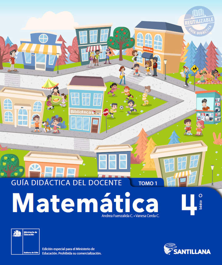 Matemática 4º Básico Santillana Guía Didáctica Del Docente Tomo 1