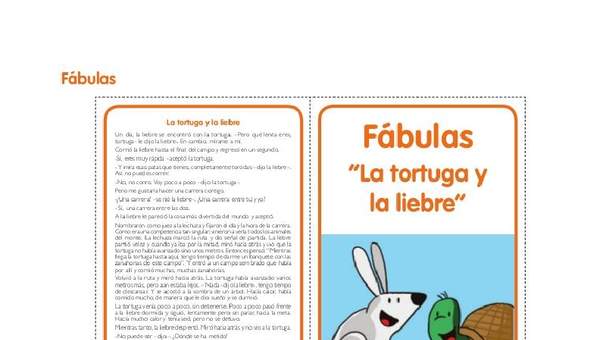 Fábula “La tortuga y la liebre”- Actividad día 4 de NT1