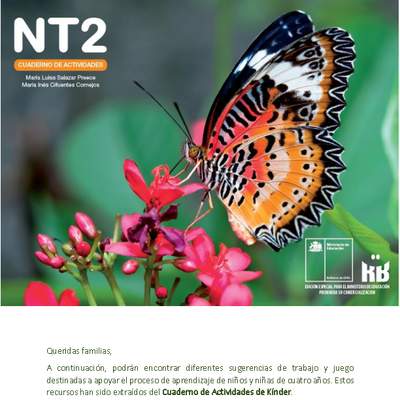 Texto escolar NT2 o Kínder - Orientaciones para padres Semana 1