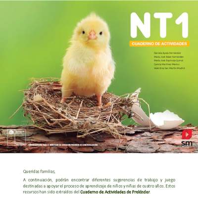 Texto escolar NT1 o Prekínder - Orientaciones para padres Semana 1