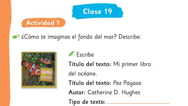 Lenguaje, comunicación y literatura: Clase N° 19