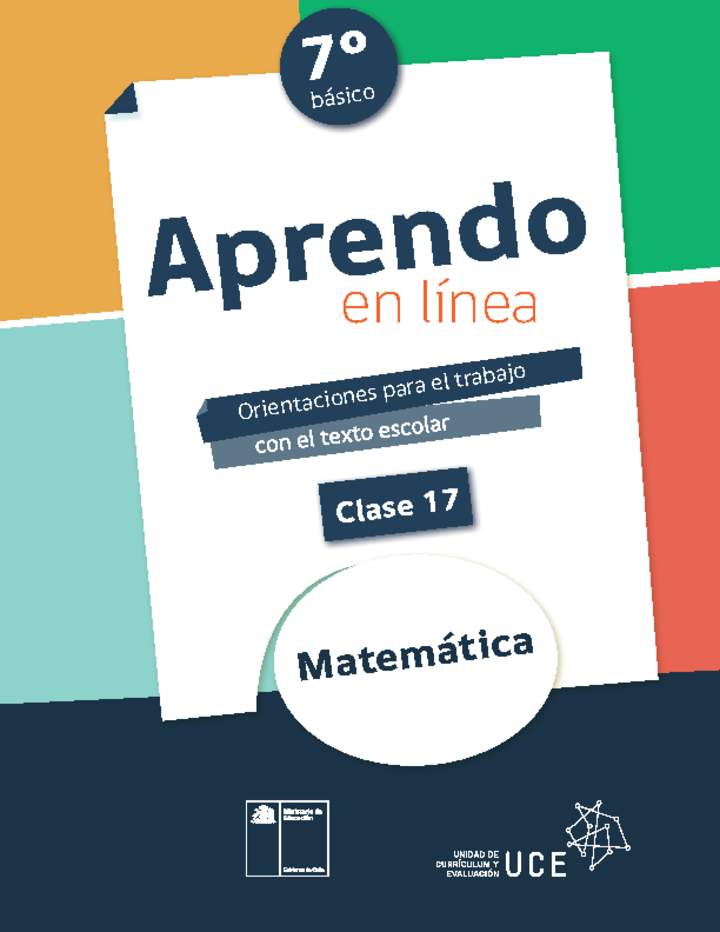 Matemática 7° básico Unidad 1: Clase N° 17