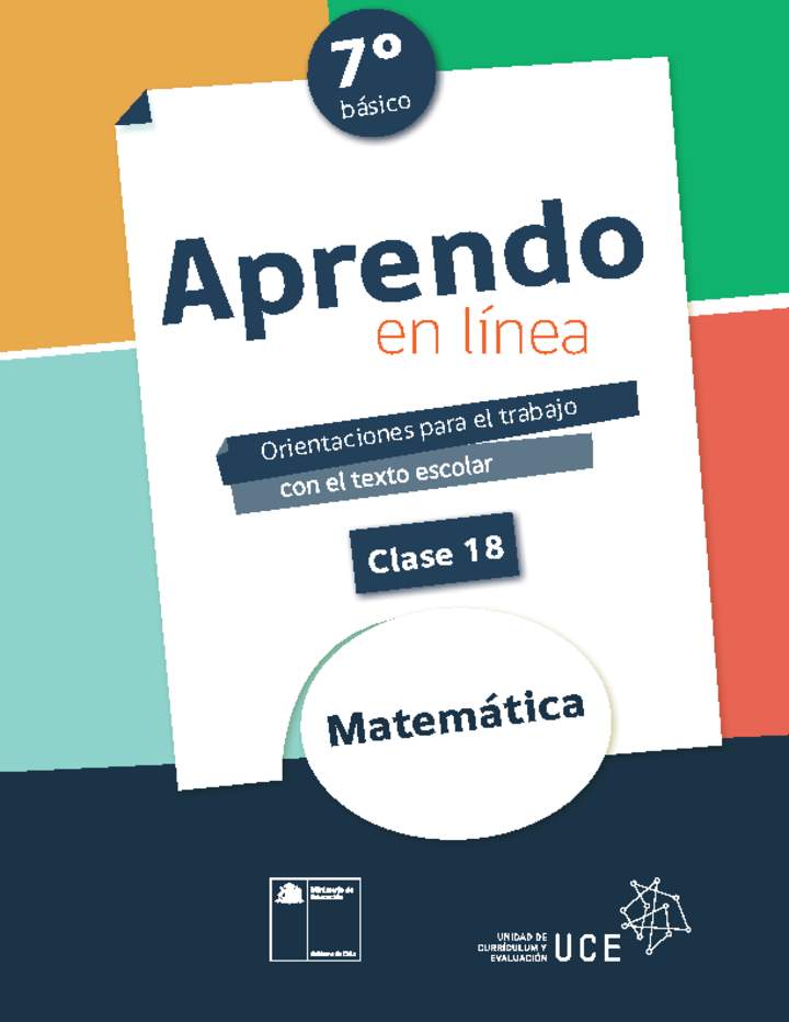 Matemática 7° básico Unidad 1: Clase N° 18