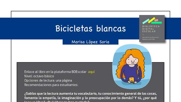 Plan lector 8° básico Bicicletas blancas