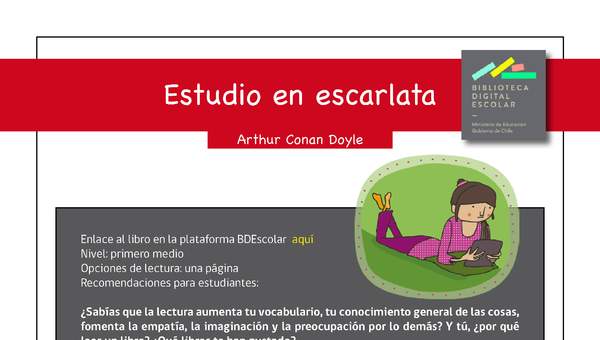 Plan lector I° medio Estudio en escarlata