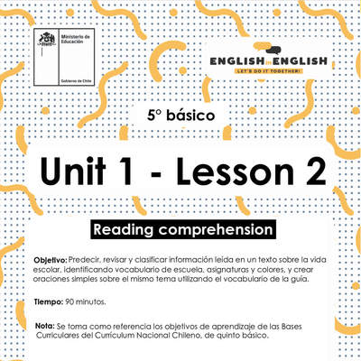 Lesson 2 Inglés 5º básico