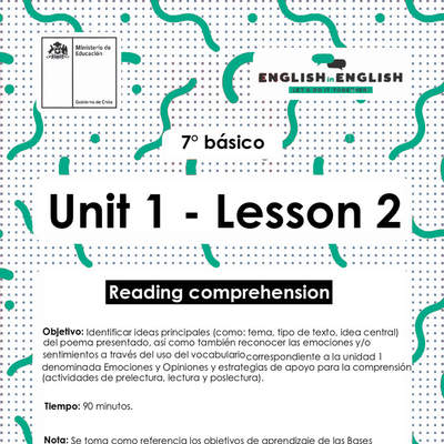 Lesson 2 Inglés 7º básico
