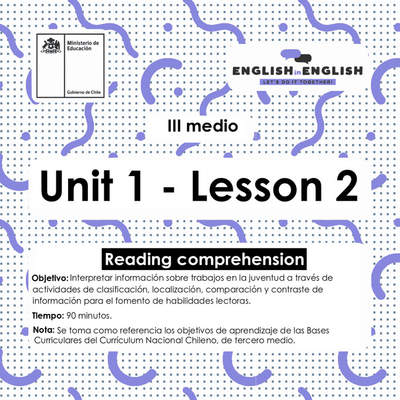 Lesson 2 Inglés 3º medio