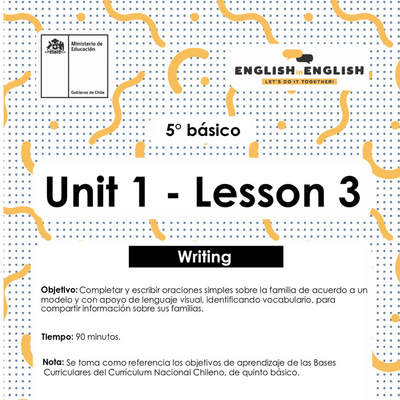 Lesson 3 Inglés 5º básico