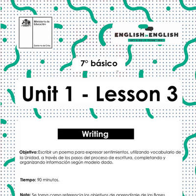 Lesson 3 Inglés 7º básico