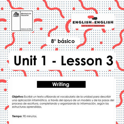 Lesson 3 Inglés 8º básico