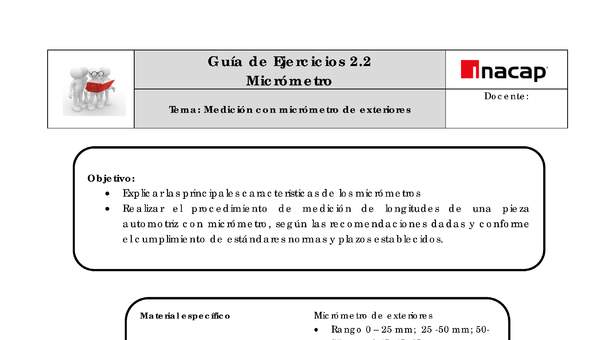 Guía - Micrómetros