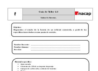 Guía Taller 2.3 Diagnóstico de las baterías