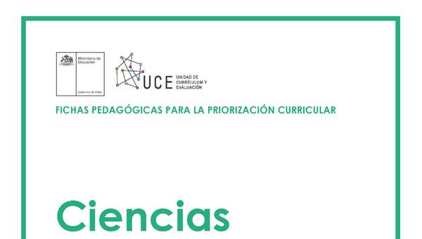 Ficha Pedagógica: Ciencias Naturales 1 ° básico