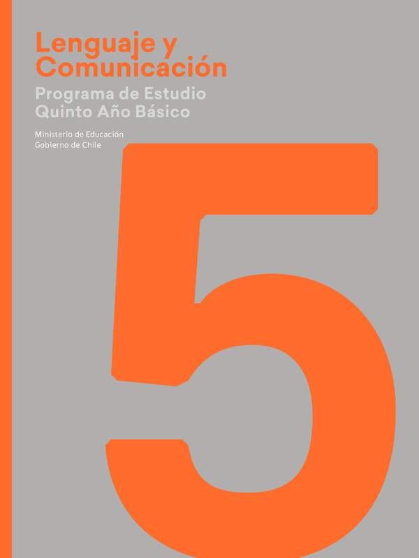 Programa de Lenguaje 5º básico