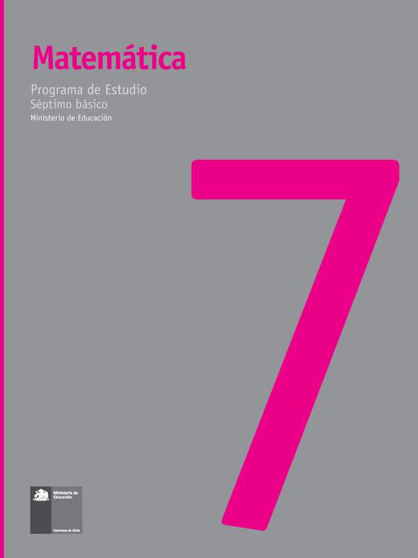 Programa de Matemáticas 7º básico