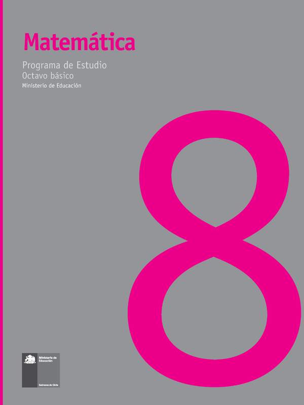 Programa de Matemáticas 8º básico