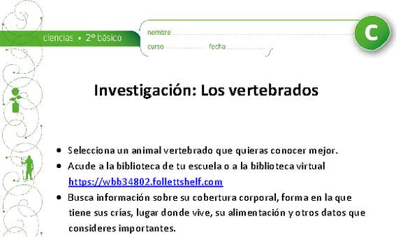 Investigación: Los vertebrados