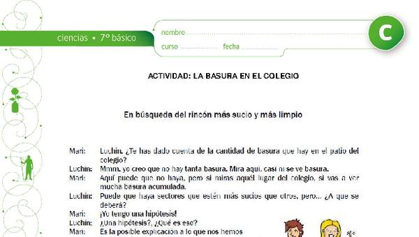 Basura en el colegio