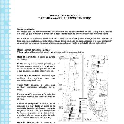 Orientación mapa temático