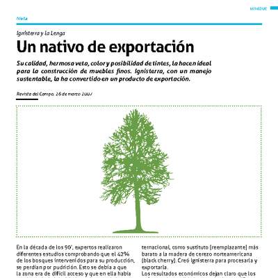 La Lenga y explotación sustentable