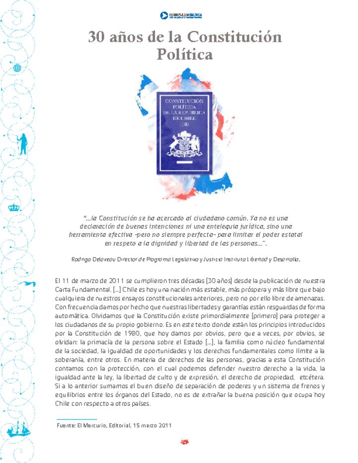 30 años de la Constitución