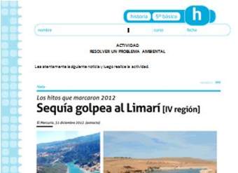 Actividad sobre embalse de Limarí