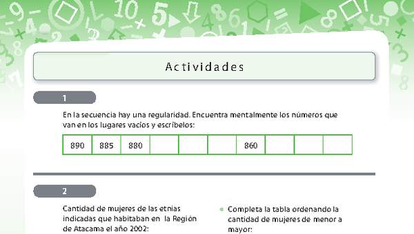 Ordenando números de menor a mayor y de mayor a menor